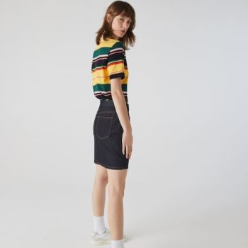 Lacoste LIVE Dark Denim Mini-Skirt Dámské - Sukně Blankyt | CZ-nTXouG